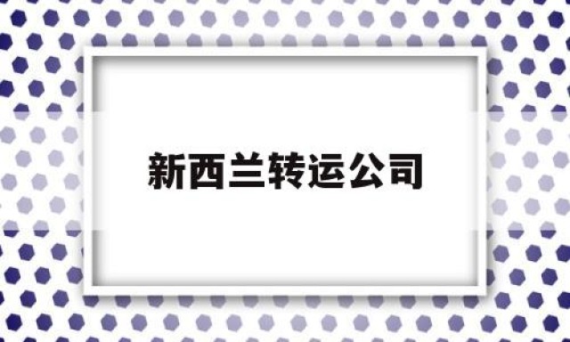 新西兰转运公司